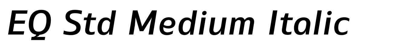 EQ Std Medium Italic